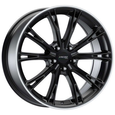 ARCEO STARS ASW01 8,5×19″ · 5×112 · ET45 · CB66,45 Matt Black Lip Diamond