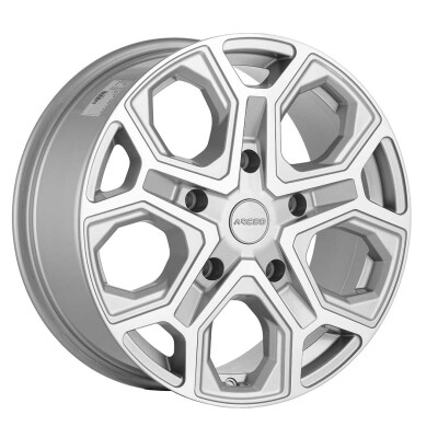 Arceo LT2 8×18″ · 5×120 · ET50 · CB65,1 Silver diamond
