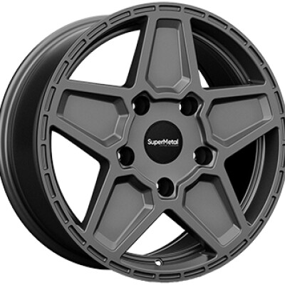 SUPER METAL ROCKET 8×18″ · 5×160 · ET45 · CB65,1 Light Gray Dull