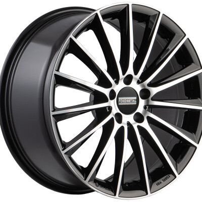 Fondmetal AIDON (FMI04 MAL) 8×19″ · 5×112 · ET38 · CB66,5 GLOSSY BLACK MACHINED