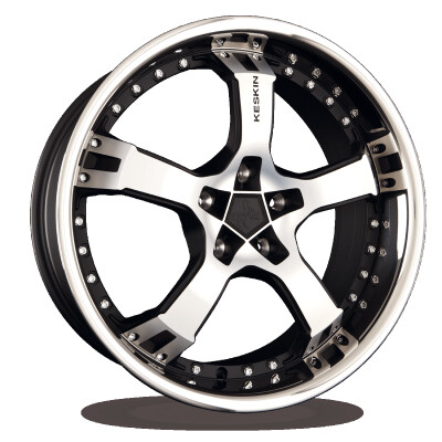 Keskin KT10 9,5×18″ · 5×100 · ET25 · CB63,4 MATT BLACK FRONT POLISH SL