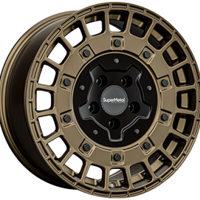 SUPER METAL RIG 8×18″ · 6×120 · ET45 · CB74,6 Bronze / Dual Black