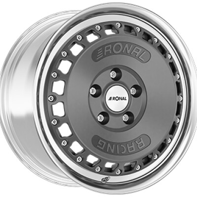 Ronal RR10 7×15″ · 4×100 · ET15 · CB76 Dull Anthracite / Polish
