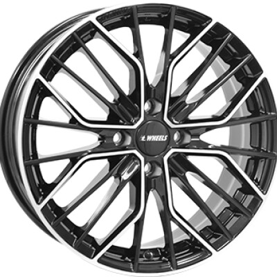 IT Wheels TIARA 4 6,5×16″ · 4×100 · ET39 · CB73,1 Gloss Black / Polished