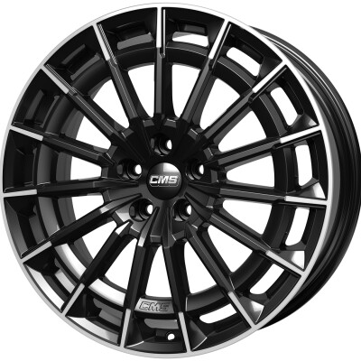CMS C38 9,5×19″ · 5×112 · ET51 · CB66,5 Part Diamond Black Gloss