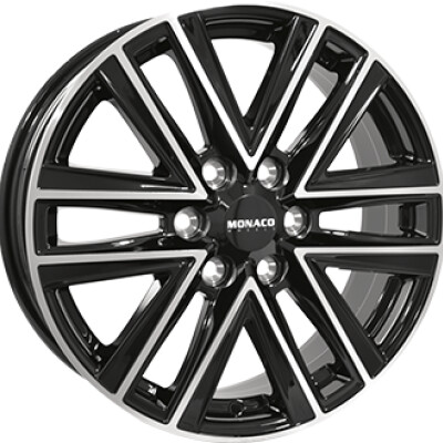 Monaco Wheels VT1 6,5×16″ · 6×120 · ET49 · CB74,6 Gloss Black / Polished
