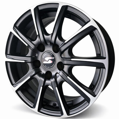 Silverline Brooklyn 6×14″ · 5×100 · ET35 · CB57,1 Fekete polír
