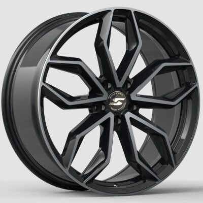 Silverline Sidney 7,5×19″ · 5×114,3 · ET35 · CB73,1 Fekete polír
