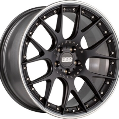 BBS CHRII 9×21″ · 5×108 · ET45 · CB63,4 Dull Black / Polished