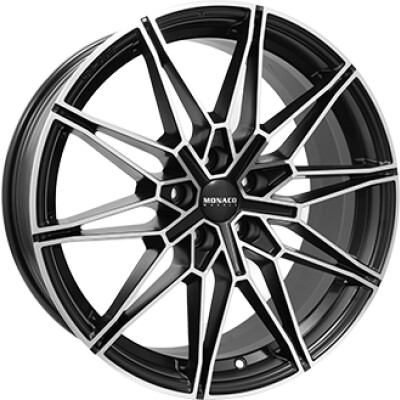 Monaco Wheels GP18 8×19″ · 5×112 · ET29 · CB66,5 Dull Black / Polished