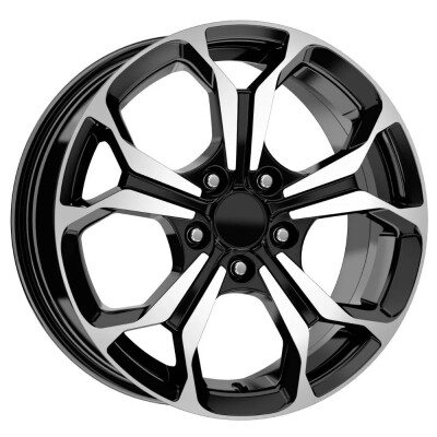 Kormetal DY1576 6,5×16″ · 5×108 · ET40 · CB63,4 Fekete polír