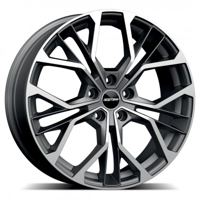 GMP Matisse-S 7,5×18″ · 5×114,3 · ET38 · CB66,1 Matt Anthracite Diamond
