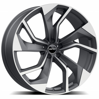 GMP Rebel 10×23″ · 5×112 · ET18 · CB66,5 Matt Anthracite Diamond