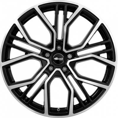 Brock B41 10,5×22″ · 5×112 · ET19 · CB66,6 SGVP - Fényes fekete polírozott