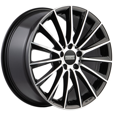 Fondmetal AIDON (FMI04) 8×18″ · 5×112 · ET38 · CB66,5 GLOSSY BLACK MACHINED