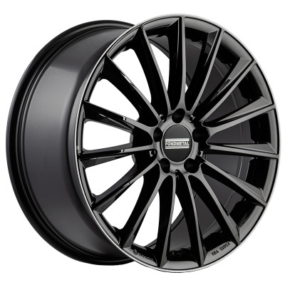 Fondmetal AIDON (FMI04) 8×18″ · 5×112 · ET38 · CB66,5 GLOSSY BLACK MACHINED LIP