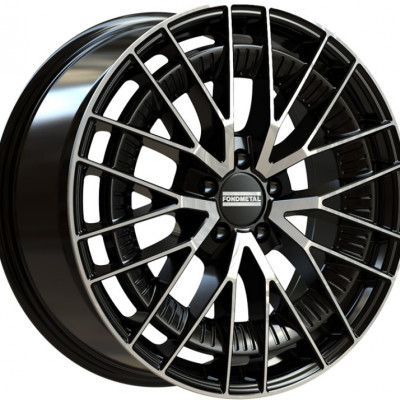 Fondmetal KARI (FMI12) 8×18″ · 5×112 · ET26 · CB66,5 GLOSSY BLACK MACHINED