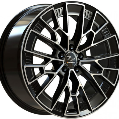 Fondmetal 1972 (8300) 9×21″ · 5×112 · ET26 · CB66,5 GLOSSY BLACK MACHINED