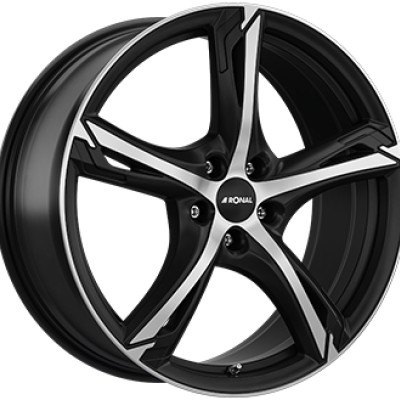 Ronal R62 8,5×20″ · 5×108 · ET40 · CB76 Dull Black / Polished