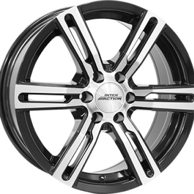 Inter Action Kargin 6 7,5×17″ · 6×139,7 · ET25 · CB110,1 Gloss Black / Polished