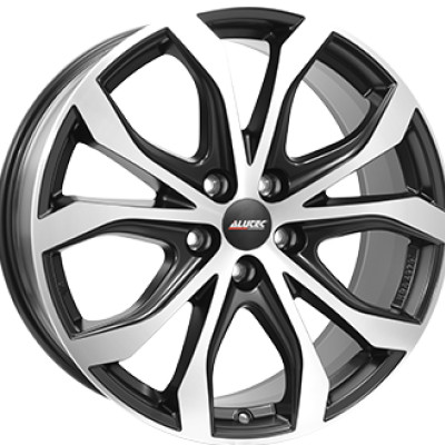 Alutec W10X 8×18″ · 5×114,3 · ET40 · CB70,1 Dull Black / Polished