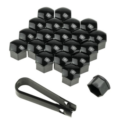 Csavartakaró kupak Szett Fekete 17mm(20+1 darab)