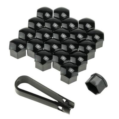 Csavartakaró kupak Szett Fekete 17mm(20+1 darab)