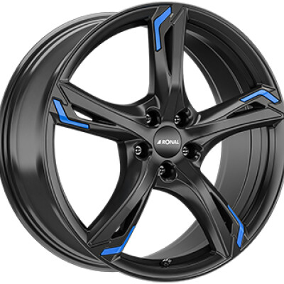 Ronal R62 BLUE 8,5×20″ · 5×112 · ET30 · CB76 Gloss Black
