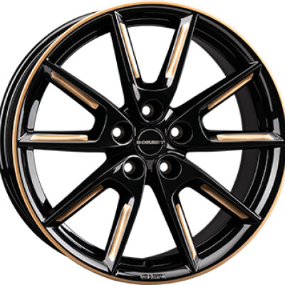 Borbet LX 8×19″ · 5×108 · ET45 · CB72,5 Gloss Black / Gold
